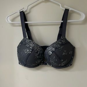 Gray Very Sexy style Victoria Secret Bra 34D. Wore once with a holiday gown.